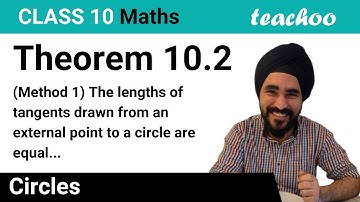 Theorem 10.2 - Class 10 - Tangents from external point of circle are (Method 1) - Teachoo