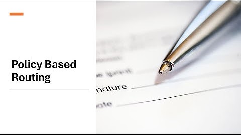 SIMPLIFIED TECH: Policy Based Routing Explained