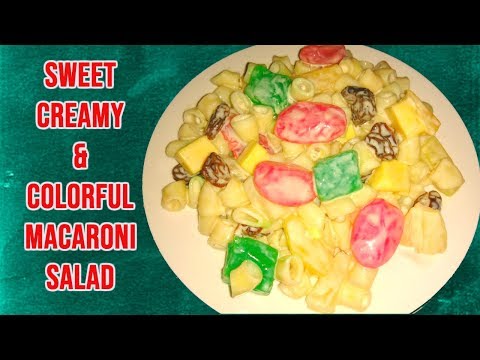 Sweet Creamy & Colorful Macaroni Salad