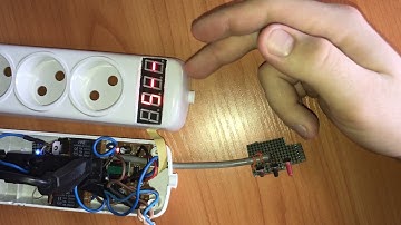 Розетка с таймером  Arduino + восьмисегментный индикатор kyx-5461as