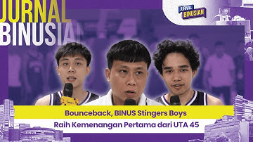 Bounceback, BINUS Stingers Boys Raih Kemenangan Pertama dari UTA 45 | JURNAL BINUSIAN