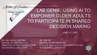 Milton S. Carothers Faculty Lecture - Dr. Mia Lustria & Dr. Zhe He