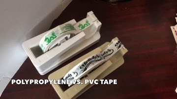 Polypropylene vs. PVC tape from Kosher Tape Plus