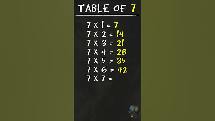 Learn Multiplication - Table Of 7 #table #shorts #tableof7  #education #elearningstudio