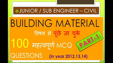 Building Material MCQ-Part-1