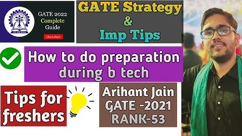 GATE exam preparation strategy 2022|gate self study plan|how to prepare for gate without coaching