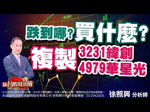 跌到哪?買什麼?複製3231緯創、4979華星光！｜2023/07/07｜徐照興 分析師｜新台股龍捲風