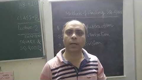 Square root by Repeated subtraction method ,Prime factorisation method