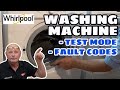 Whirlpool Washing Machine Fault & Diagnostic test mode to find your error codes