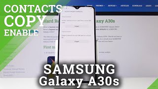 SAMSUNG Galaxy A30s   Copy Contacts screenshot 3