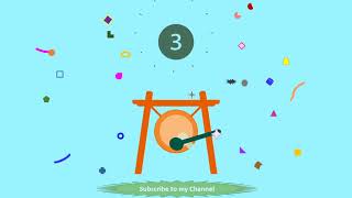 Drum Timer 5 seconds countdown Intro Video in PowerPoint - Gong drum simple bell sound