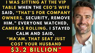 ARROGANT CEO'S WIFE GRABS MY VIP SEAT AT A GALA — SO I CANCELED THEIR $3 2B INVESTMENT
