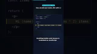 Use JavaScript Inside JSX with { } (React)