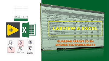 Manejo de LabVIEW: Guardar arrays 2D en un Excel con varios worksheets