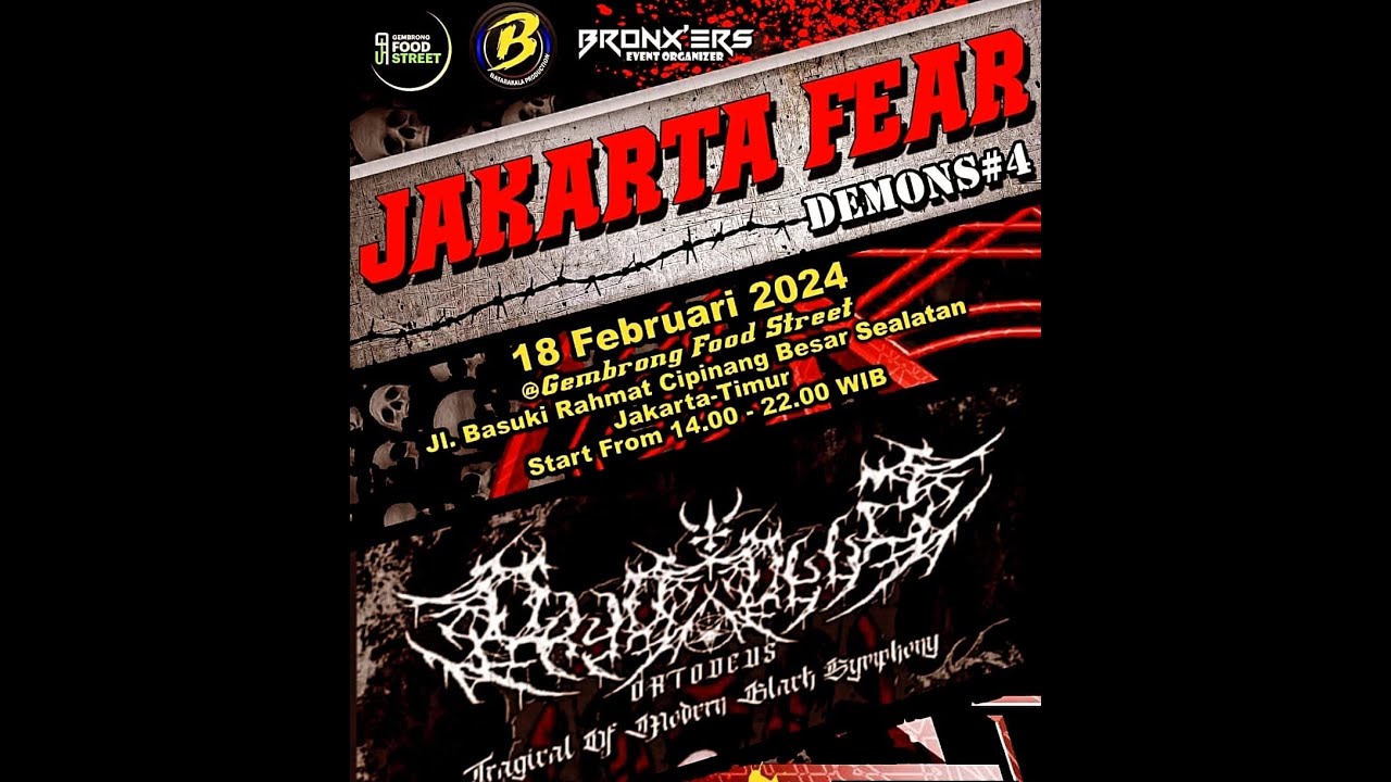 ORTODEUS [ blackmetal ] Full Live at JAKARTA FEAR #4 || HD quality