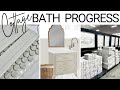 COTTAGE INSPIRED BATHROOM PROGRESS FOR OUR TINY HOME (YOUTUBE STUDIO)