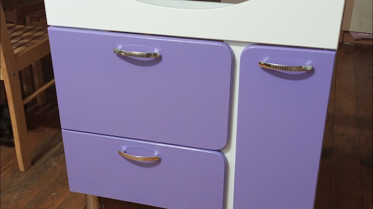 Ремонт в ванной/ Перекраска тумбы в ванной и распаковка с валберес для ...