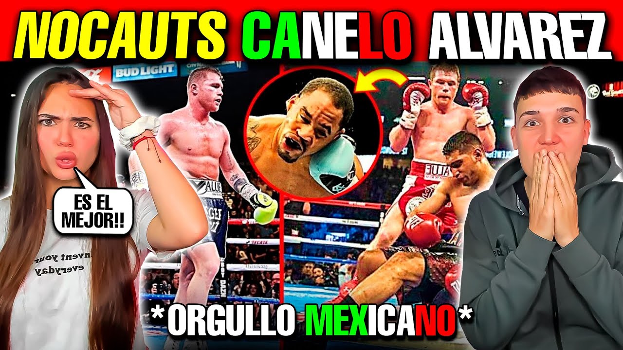 MIS SOBRINOS REACCIONAN a 5 NOCAUTS de CANELO ÁLVAREZ que PARALIZARON al MUNDO😱🇲🇽 *Orgullo MEXICANO*