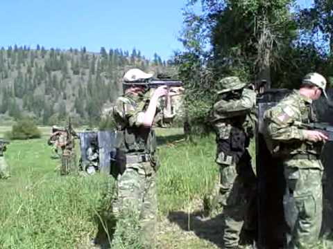 After a peaceful protest ends in bloodshed, mercenary forces move to secure the Zamundan capital city of Elizabethtown. Raw footage from Operation Pegasus held at Dragon Wars Paintball Field in Colville, Washington August 22-23, 2009. On the web @ www.spokaneairsoft.com On Twitter @ http On Facebook @ www.facebook.com On Flickr @ www.flickr.com