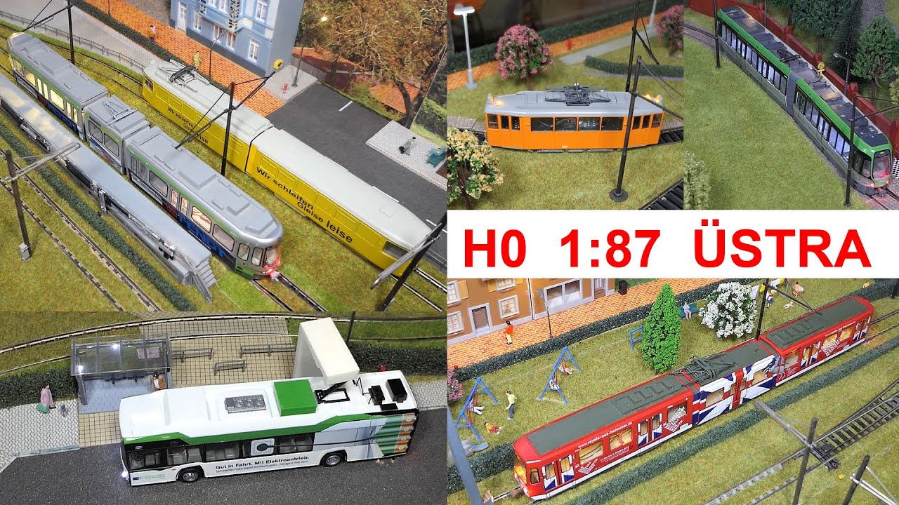 H0-Trambahn-Modulanlage ÜSTRA-Hannover 1:87 Straßenbahn - Modellbahn-Ausstellung Vaterstetten 6/2024