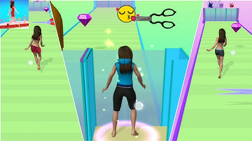 Clothes Run All Levels Walkthrough Mobile Game iOS,Android Beauty Girl Gameplay New Max Level ESCERU