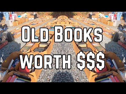 I Found Old BOOKS Worth Money; One Worth $1200!!