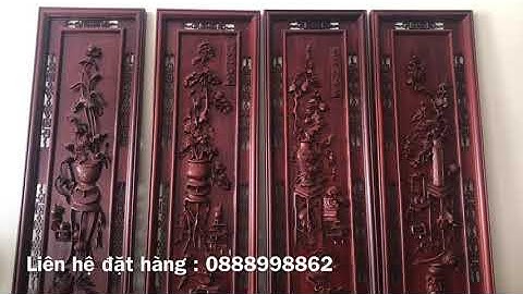 Tranh Tứ Bình Gỗ Gụ Giá Rẻ