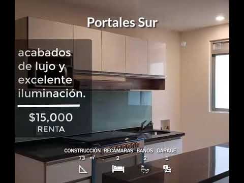 Departamento en renta Portales Sur, Benito Juárez, Ciudad De México