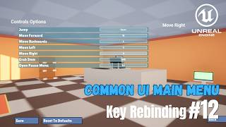 How To Make A CommonUI Key Rebinding | Unreal Engine 5 Tutorial