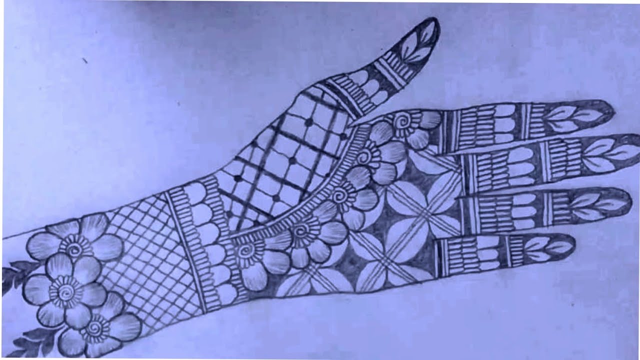 ❤️Latest pencil Mehandi design for full hand | easy Mehandi design | full hand Mehandi design 