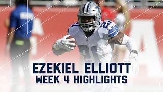 Every Ezekiel Elliott Run & Catch | Cowboys vs. 49ers | NFL Week 4 Player Highlights