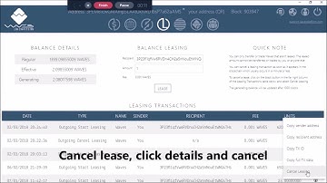 How to lease Waves to Wavesnode.NET (alpha client)