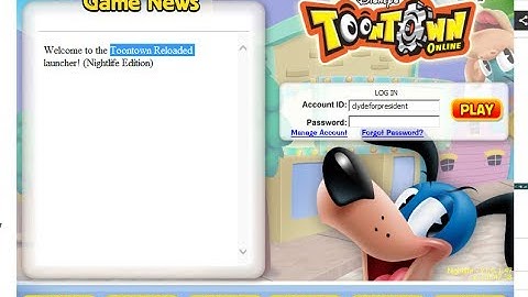 Toontown Launcher Recreation Part 1