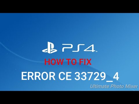 HOW TO FIX PS4 ERROR CE 33729 4 ACCOUNT LOG IN PROBLEM! FAST AND EASY!