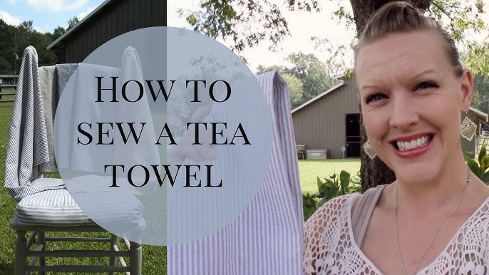 How To Make A Buffalo Check Ruffled Tea Towel – Mother Thyme