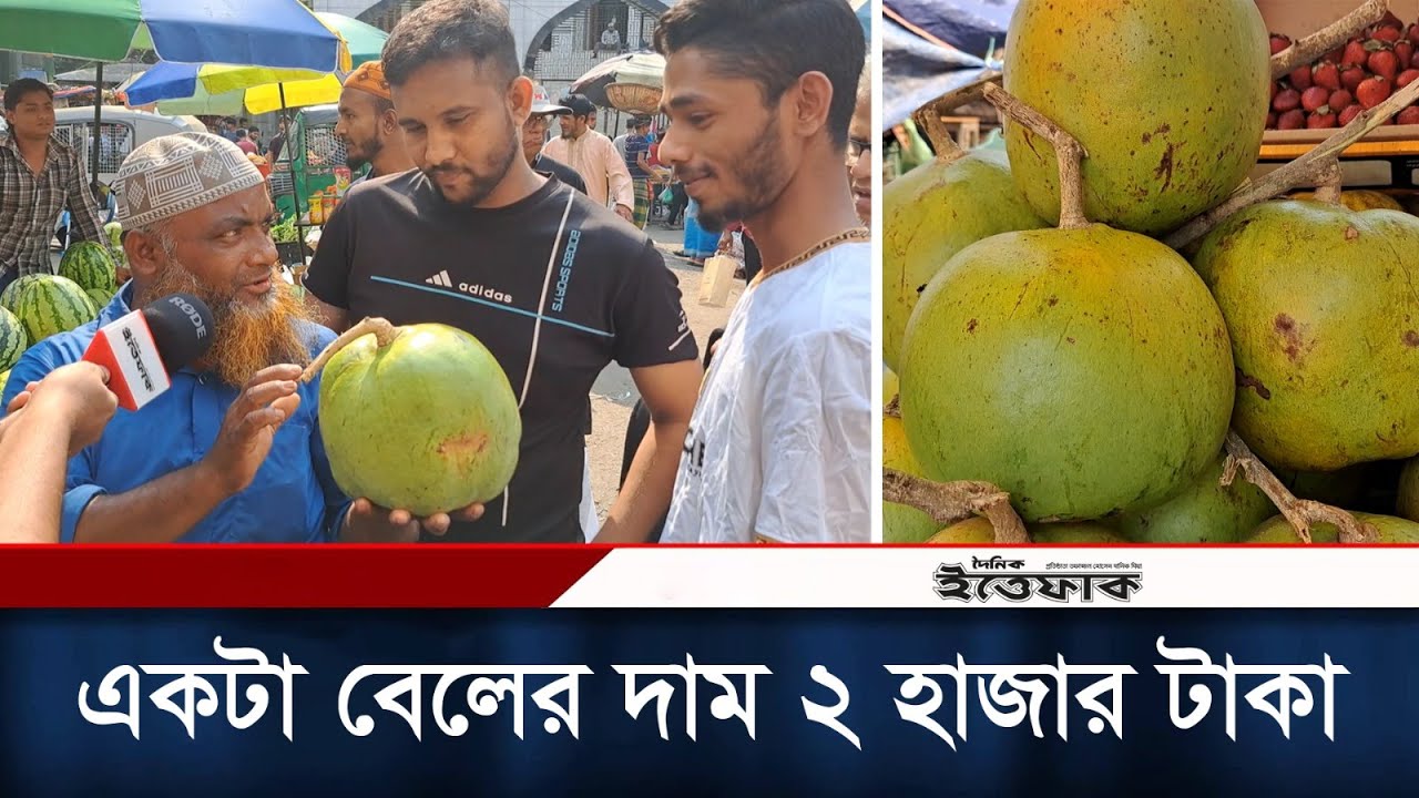 একটা বেলের দাম ২ হাজার টাকা | Wood Apple Price | Karwan Bazar | Daily Ittefaq