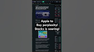 Apple to buy perplexity! Finally upgrading its ai reach!