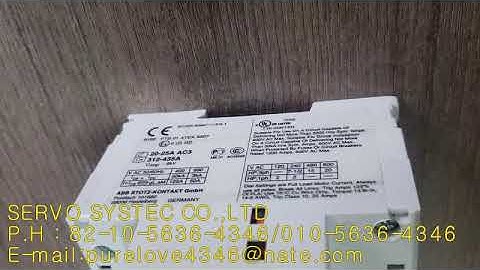 ABB MANUAL MOTOR STARTER MS325