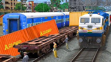 TRAINS CROSSING DANGEROUS ACCIDENT SITE | BUMPY RAILROAD | Train Simulator | Railwork | NTG GAMING