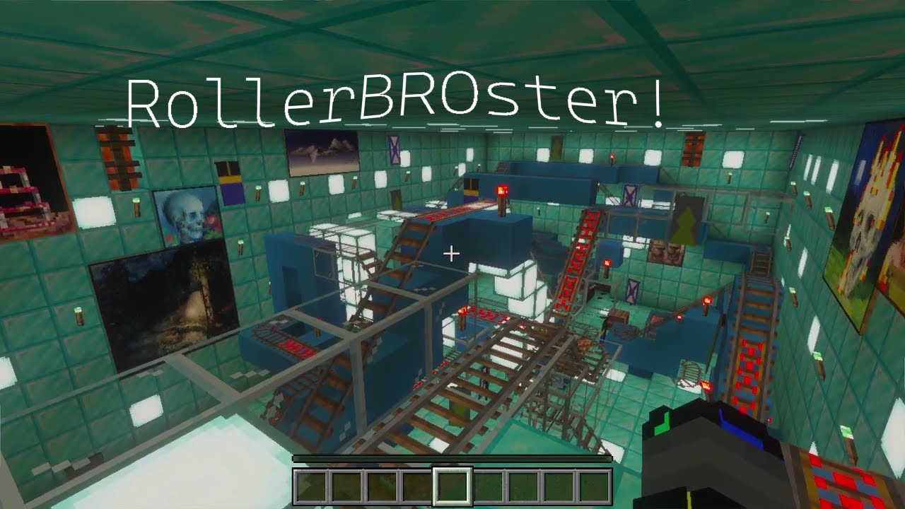 The World of Minecraft's coolest roller coaster!