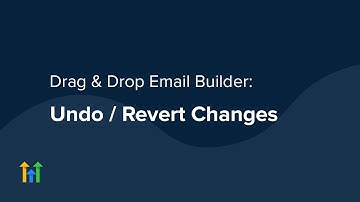 Undo Or Revert Changes In The HighLevel Drag & Drop Email Builder
