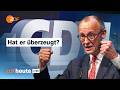 CDU Parteitag Rede Von Friedrich Merz Wie Groß Ist Der Rückhalt Für Den Kanzler ZDFheute Live