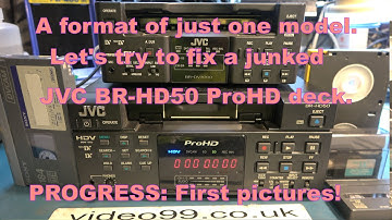A format of just one machine. Part 2, progress is made on the rare JVC ProHD 720p HDV deck.