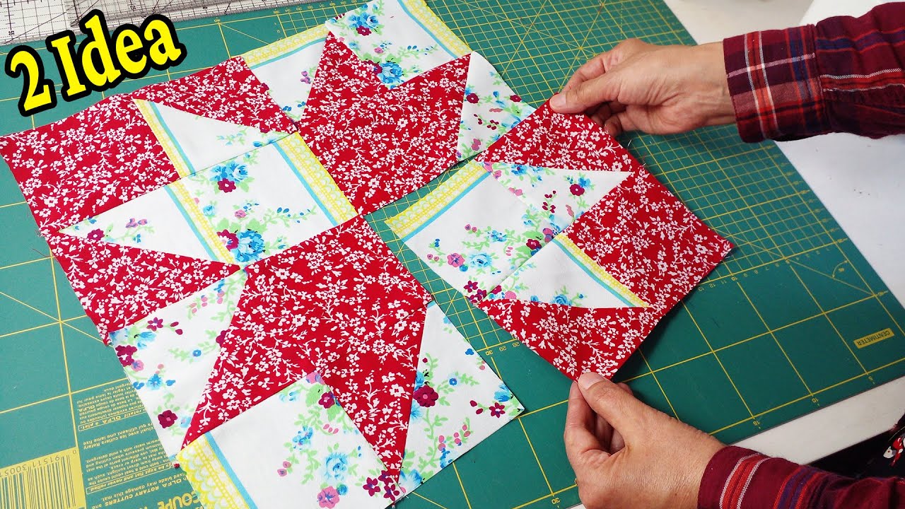 2 fantastic patchwork ideas💛 Patchwork With Zero Sewing Experience ...