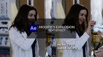 modified explosion text effect | after effects tutorial