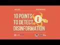 UNESCO MIL CLICKS – 10 Points to Detect Disinformation