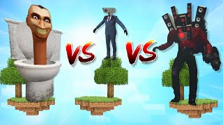 SKIBIDI TOILET OSTROV vs. CAMERAMAN OSTROV vs. SPEAKERMAN OSTROV v Minecraftu ! Kdo Vyhraje? 🚽