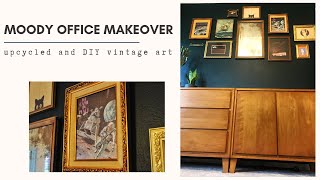 Moody Office Makeover on a budget