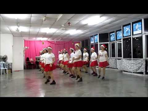 Rockin' Around The Christmas Tree Line Dance - YouTube