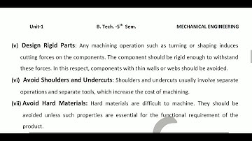 5ME3-04, L7 DME-I, Design Considerations of Machined Parts by Arun K. Singh